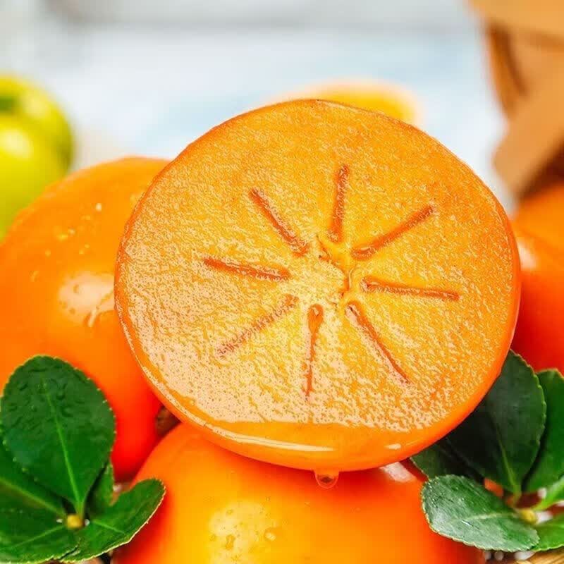 【彩箱】巧克力脆柿硬脆柿子新鲜水果应季当季时令水果一整箱批发 【带箱5斤】单果102克+