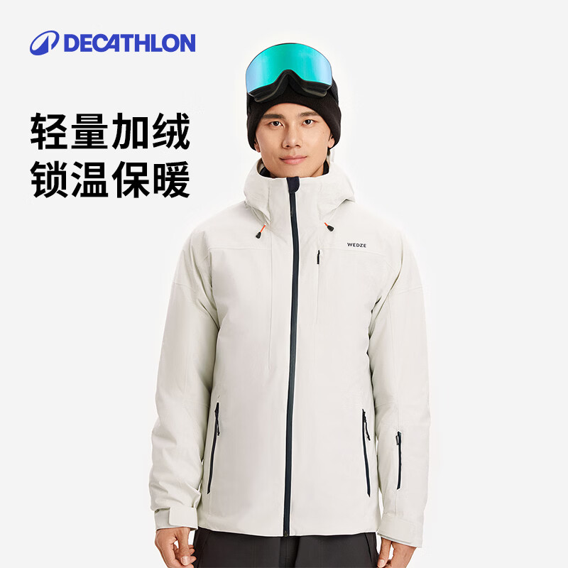 �Ͽ�ٯ��DECATHLON�����ⶬ���˶���ѩ���Ӻ�ů��ˮ����͸�����SKI 500  ���¿��ʿ�׻�ɫ��ѩ�� M 529.9Ԫ