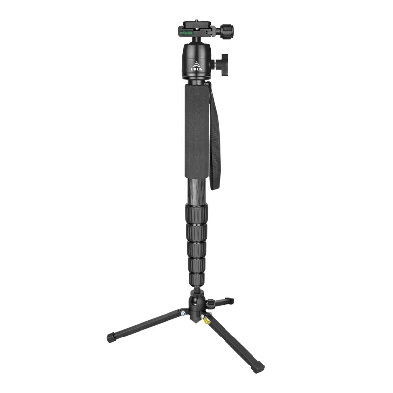 缔峰（DIFUN）C286短小轻便专业单反相机碳纤维独脚架户外旅行便携摄影手机直播支架多功能婚庆跟拍视频直播录像 28管6节(套装3)