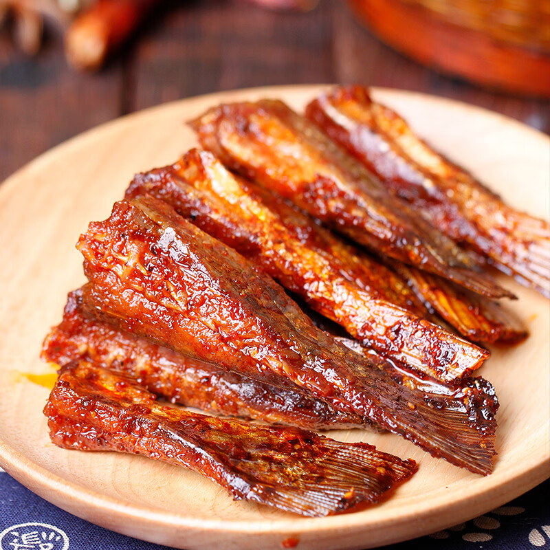 东江福手撕香辣东江鱼尾东江湖湖南特产开袋即食鱼肉劲辣解馋鱼尾巴零食 香辣鱼尾鱼排组合200g
