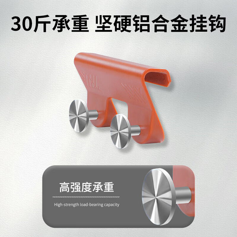 深蓝汽车S07/L07手套箱挂钩副驾驶车载收纳挂钩汽车装饰用品MY 深蓝S07/L07CD纹-双挂钩橙色1个