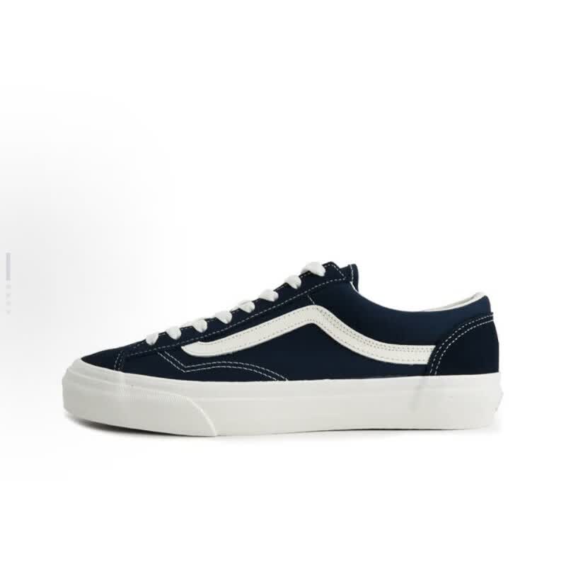 万斯（VANS）范斯官方同款经典款帆布鞋黑白汽水Style街头百搭复古休闲低帮板 藏蓝 42 (偏大1码)