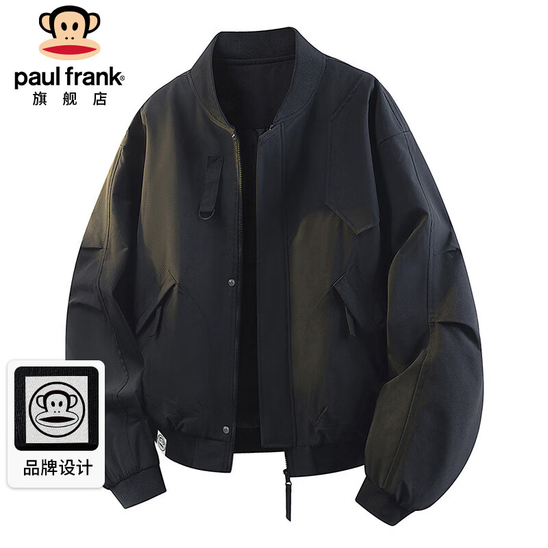 大嘴猴（paul frank）夹克男士春秋季潮牌休闲工装外套男美式飞行员男装