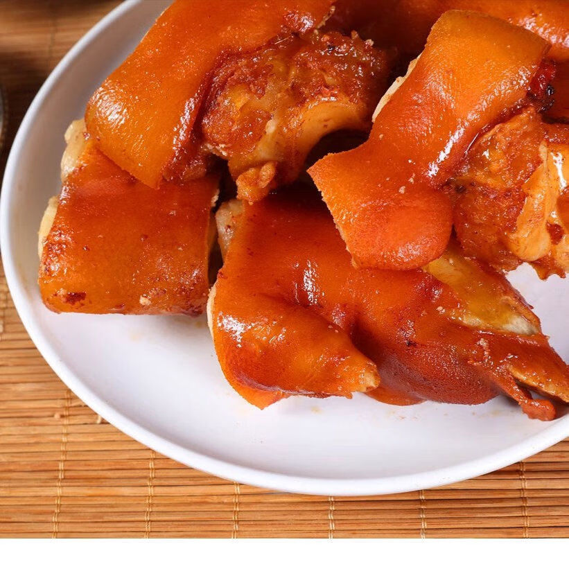 杏坛酱卤猪蹄开袋即食500g山东产有筋有肉卤猪脚卤味熟食保鲜正品保障 五香酱卤猪蹄400g*1袋