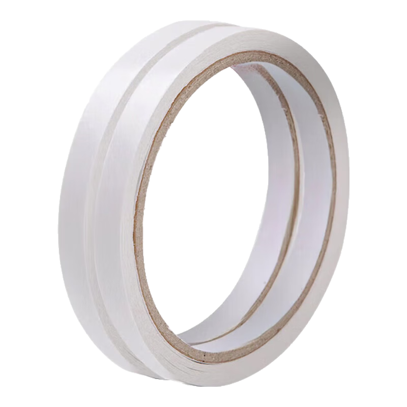 手工双面胶带高粘度棉纸胶带易揭型无痕墙面贴免打孔易剥手撕胶带 宽0.8cm*长7m【2卷】