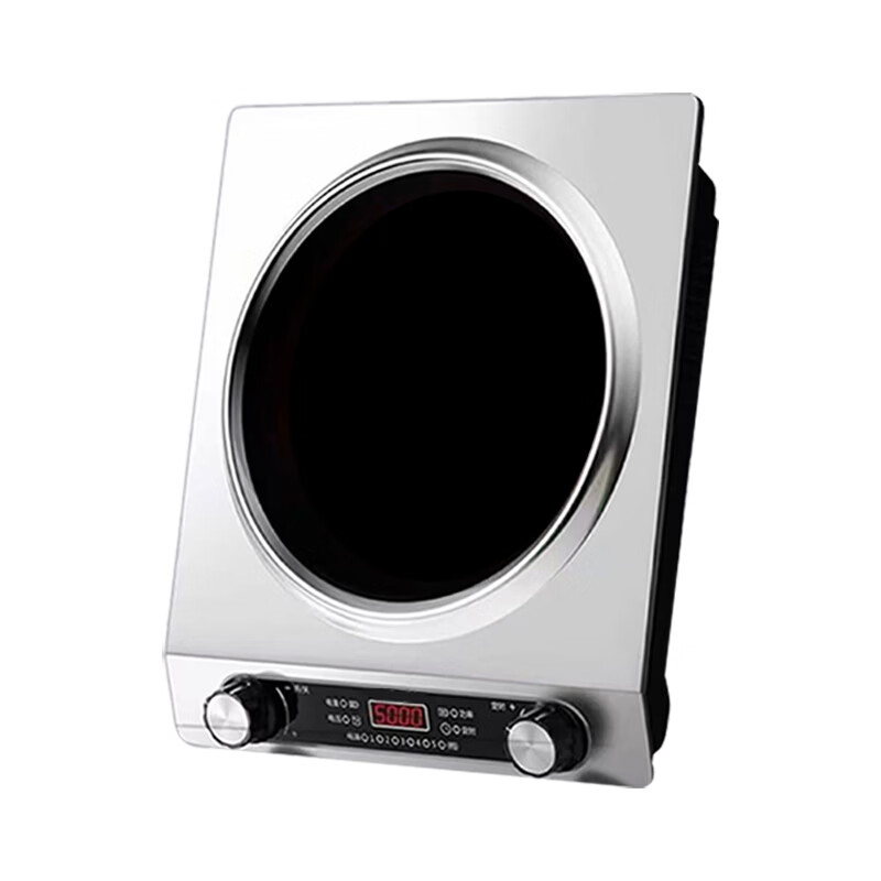 格比亚【全网热销 五年质保】Gebiya5000W凹面电磁炉家用大功率一级节能多功能爆炒火锅套装电磁灶定时 GBY凹面5000W单机