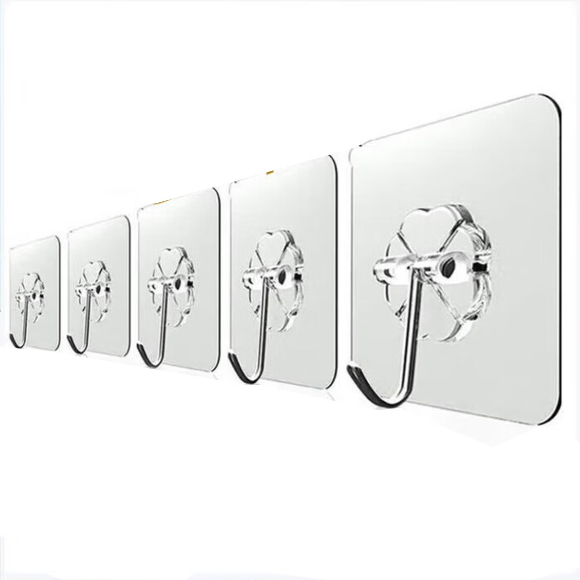 美家生活MJ250861 30个适合浴室门后衣柜 挂钩(计价单位：个)透明色