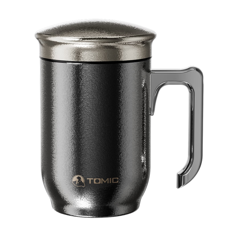 特美刻（TOMIC）纯钛保温杯男士办公泡茶杯便携钛杯高档商务礼品水杯生日礼物