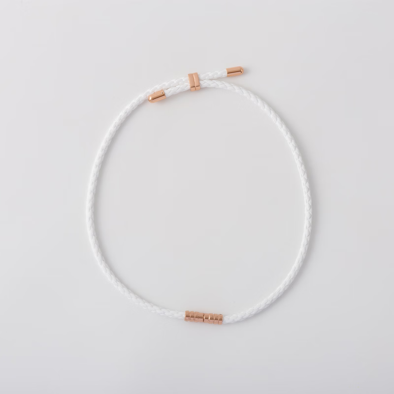 Clavis韩国进口磁力保健手环舒缓关节酸痛改善血液循环日常养护佩戴手环 Clavis玫瑰金白色项链