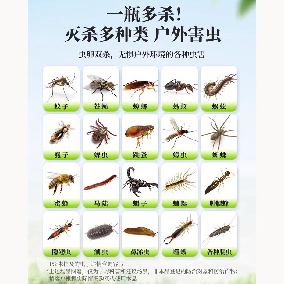 小熊家族室外一楼花园除虫杀虫粉露营驱蚊驱虫灭虫药户外防虫强力驱虫户外 【户外驱杀】大瓶杀虫粉500g
