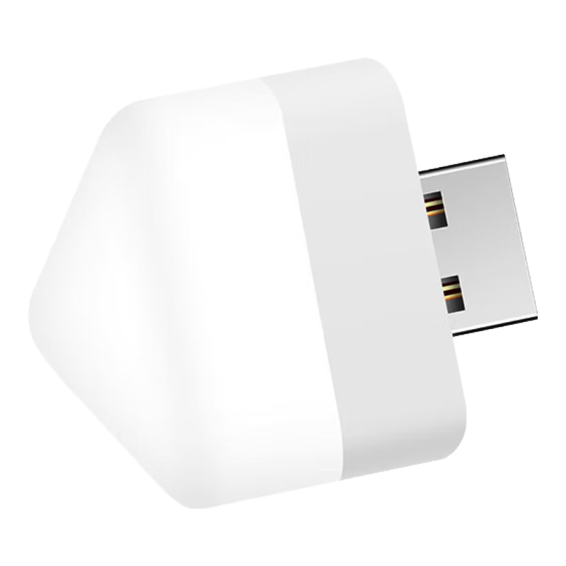 便携起夜床头灯潮流发光小夜灯光敏感应婴儿喂奶灯起夜灯USB直插小夜灯 USB直插小夜灯暖光 一个装