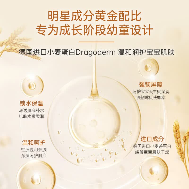 露安适(Lelch)初生安护低泡洗发沐浴露 婴儿洗发沐浴二合一 弱酸性 0岁以上适用 洗发沐浴露 700ml