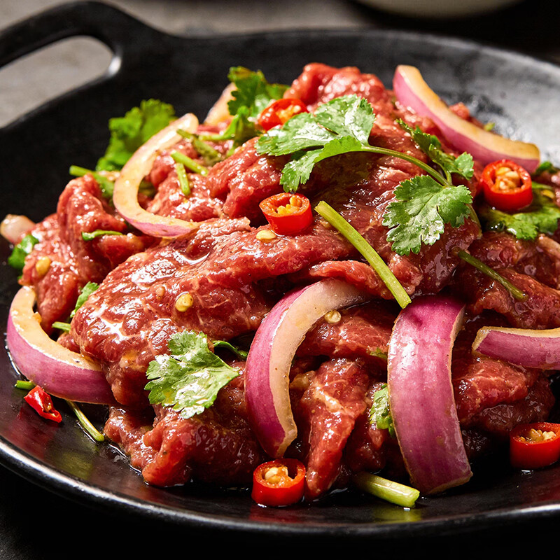 顶诺(DNUO)齐齐哈尔风味烤肉4斤半成品烧烤肉食材家庭拌肉套餐牛肉新鲜 调理 2斤 4袋 全牛套餐(2燕翅拌肉1传统拌肉1胸口拌肉)