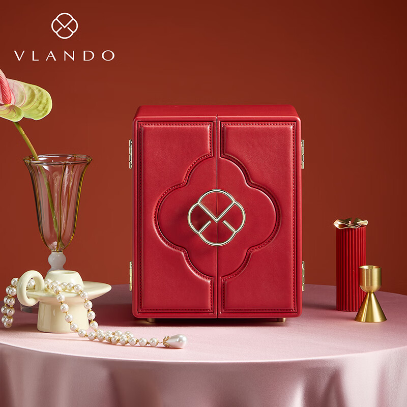 VLANDO唯兰朵2026新款首饰盒高档精致饰品收纳盒子生日新年礼物