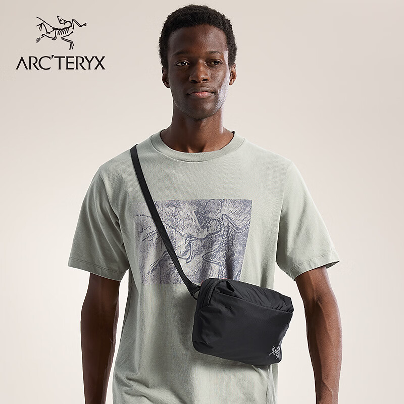 ARC'TERYX始祖鸟 HELIAD CROSSBODY 便携 男女同款 腰包 BLACK/黑色 均码