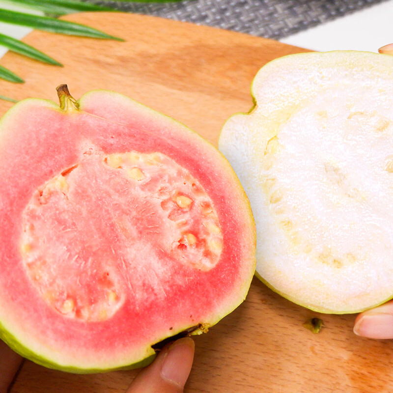 江畔寻果广西软糯奶油芭乐红白双拼番石榴3斤 新鲜水果源头直发芭乐果 5斤红心+白心芭乐（11-17个）