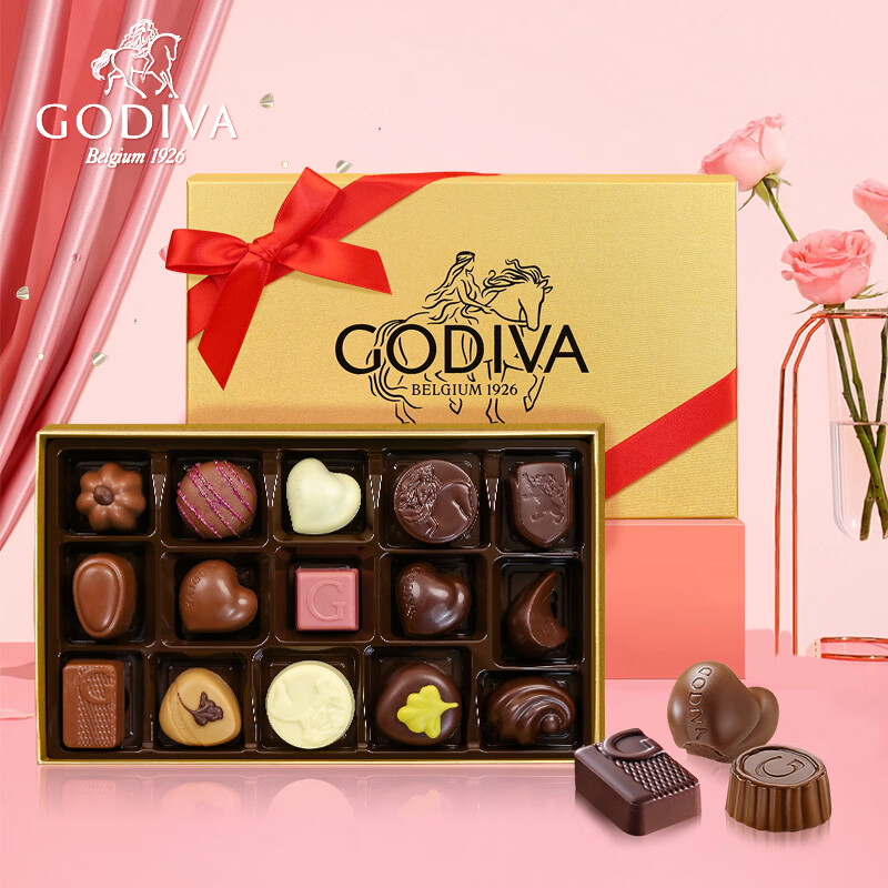 歌帝梵（Godiva）高端巧克力礼盒 15颗175g 休闲零食 毕业季礼物送老师学生 伴手礼
