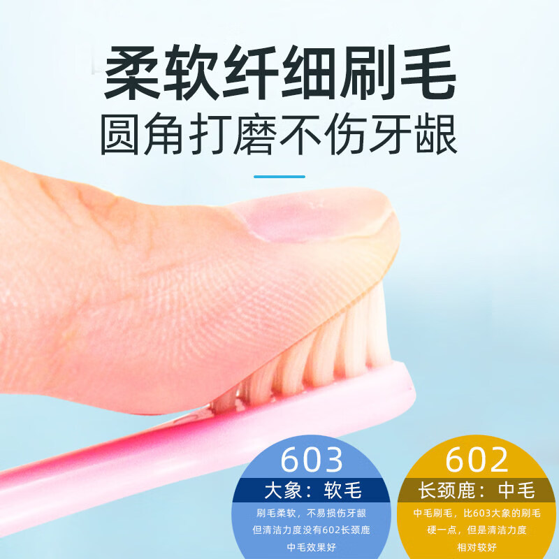Ci日本进口儿童牙刷软毛长柄小头1-6岁宝宝6到12岁换牙期专用中毛 Ci儿童牙刷 中毛32M 6-12岁 3支 【颜色随机或备注】