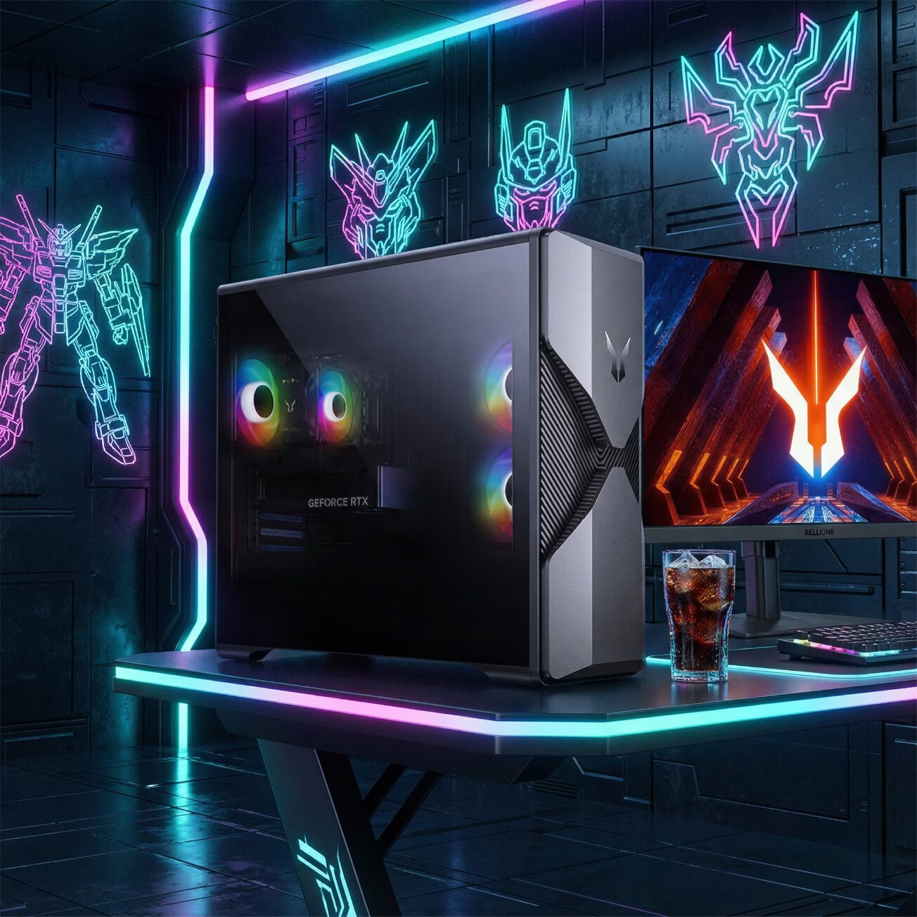 ���루Lenovo���������ᶷս�߷�7000��Ϸ����̨ʽ����(13��i5-13400F RTX5060TI 8G�Կ� 16G 1TB )24.5Ӣ��羺 6586.65Ԫ