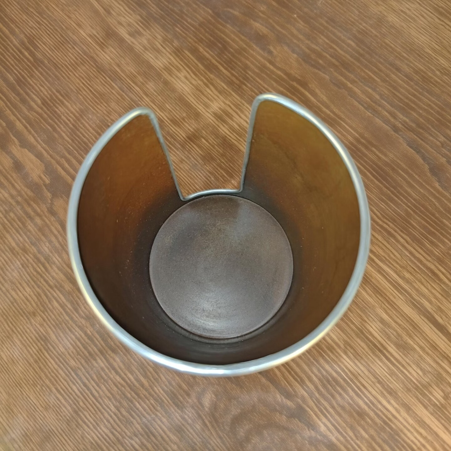 日式复古紫铜杯垫仓手工制作极简风茶具配件茶托功夫茶具配件 紫铜杯垫仓