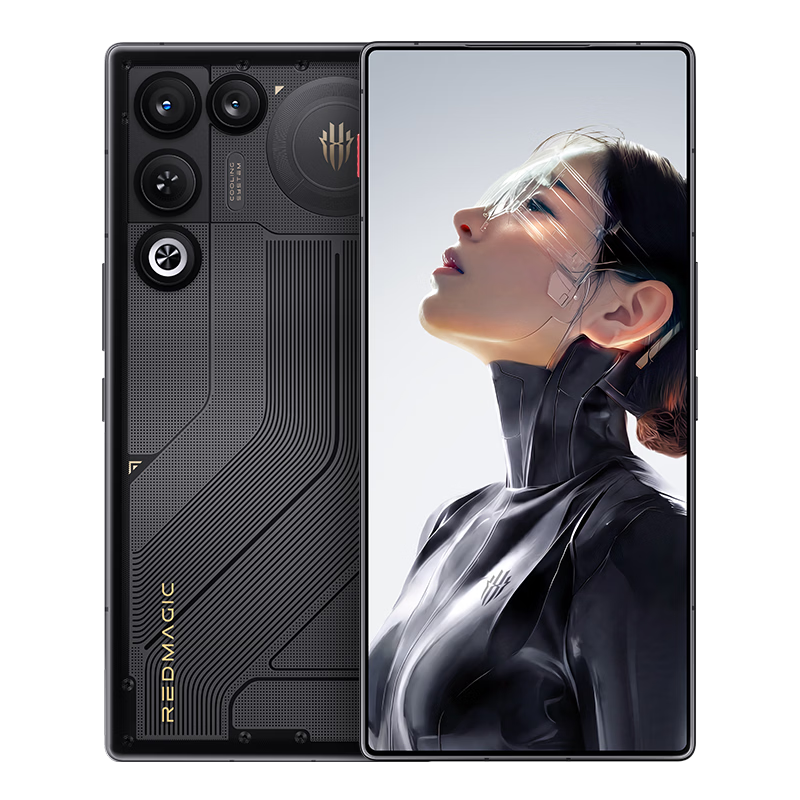 努比亚(nubia)红魔11 Air 12GB+256GB 量子黑 骁龙8至尊版 主动散热风扇 全系透明设计 AI电竞游戏手机