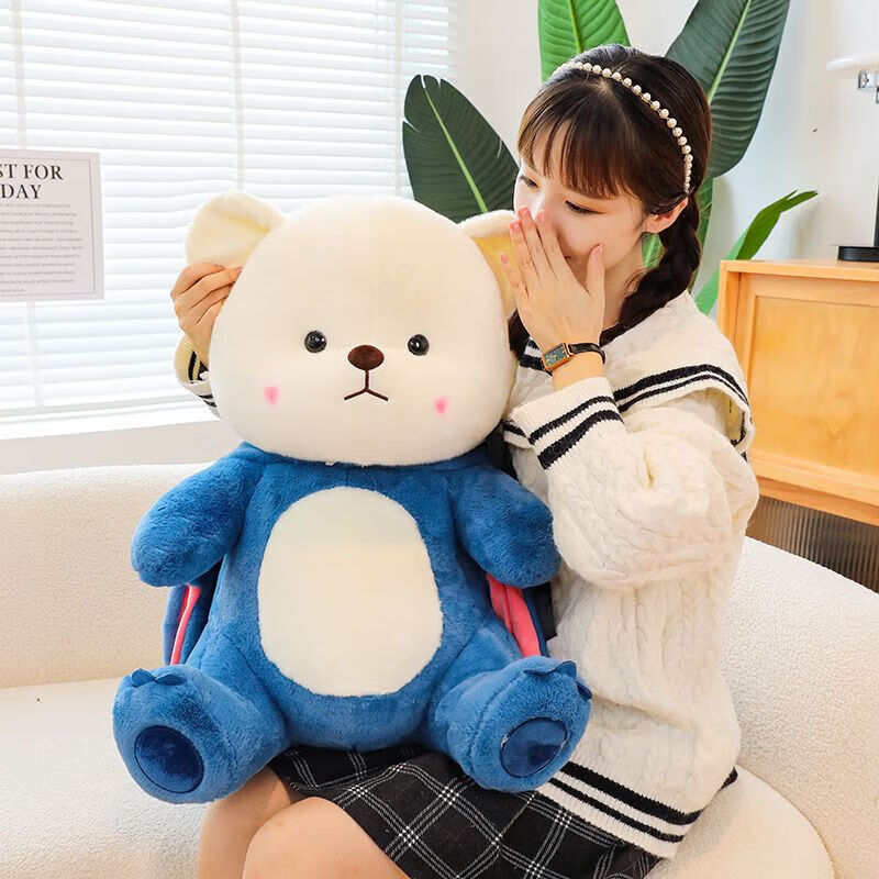 卡佰索吉吉熊嘟嘟猫毛绒玩偶40cm少女心抱枕送女友生日礼物现货正品保障 嘟嘟猫莉娜熊 40m