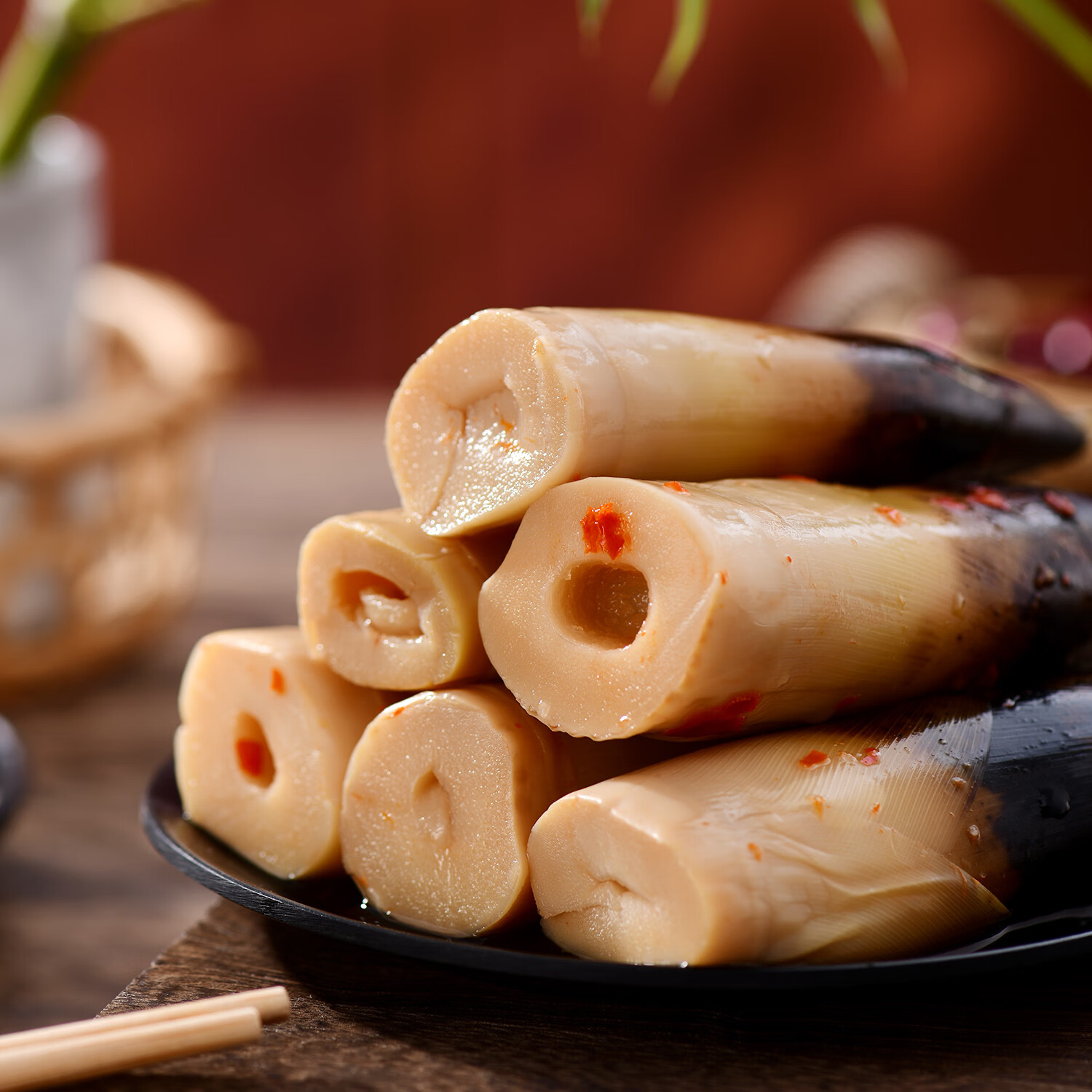 夷山夷水网红香辣味手剥笋开袋即食260gX5包 原味5包