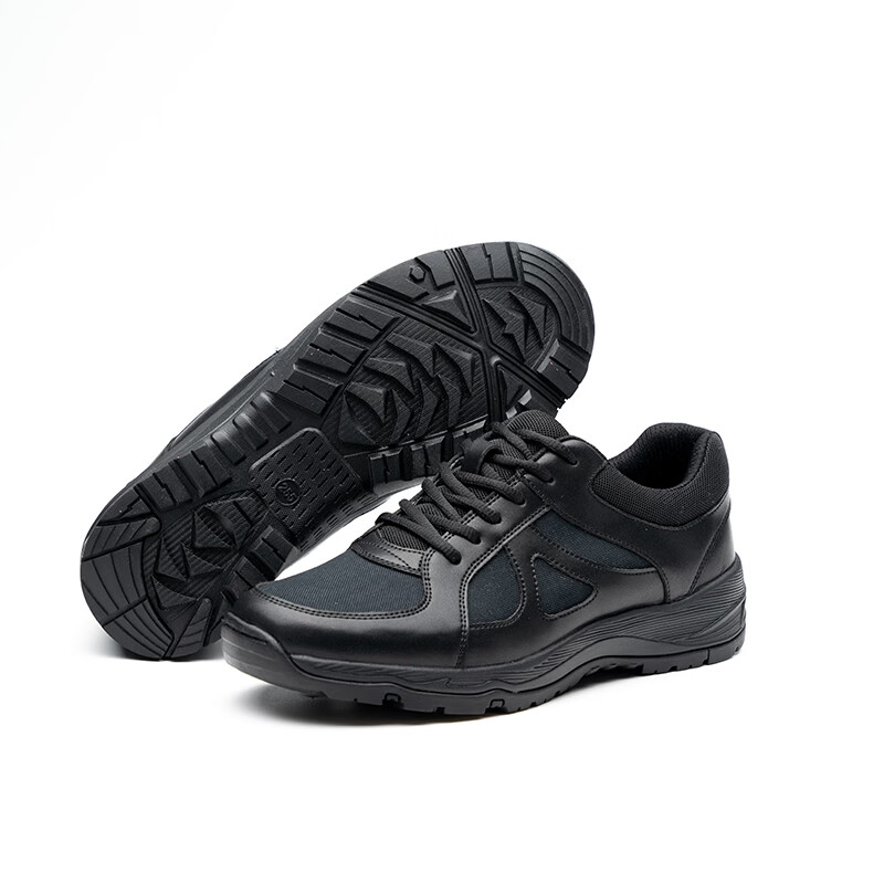 JWCP警网优选春秋网面男女作训鞋体能训练鞋户外民用徒步运动通勤鞋 黑色 41