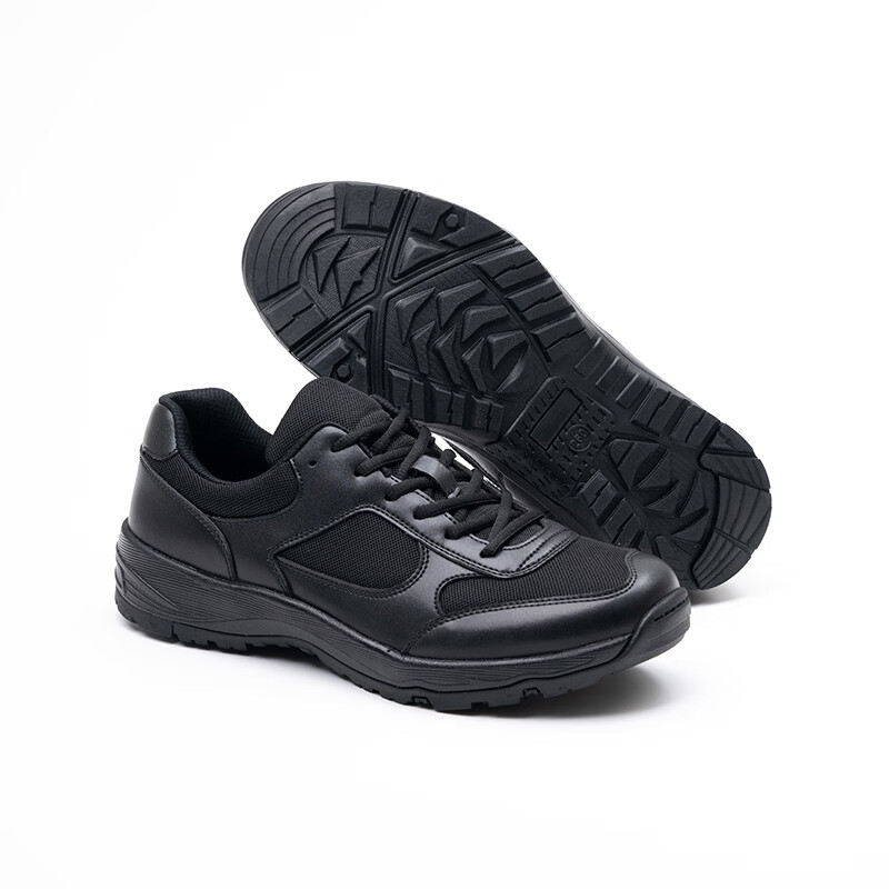 JWCP警网优选【男女同款】18款夏季网面作训鞋黑色低帮透气耐磨运动鞋 黑色 38 (240mm)