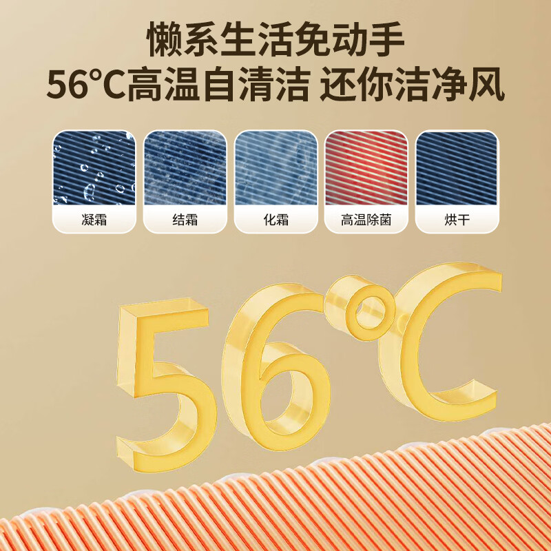 海尔出品统帅空调 超省电Se 3匹新一级能效柜机 外机双排纯铜管 国家补贴KFR-72LW/03LKC81TU1