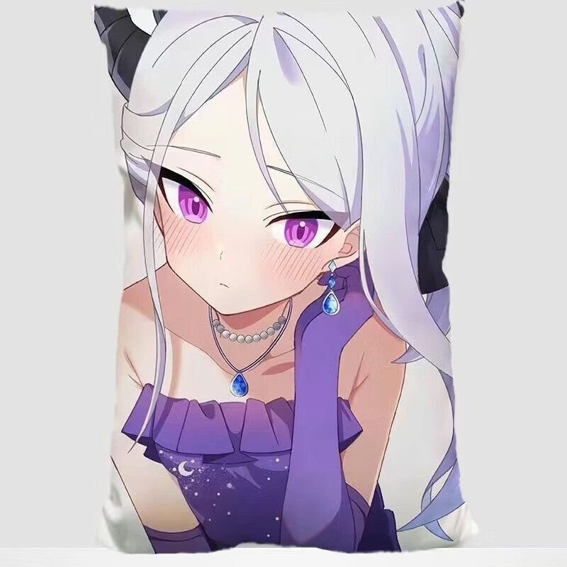 CLCEY灿驰空崎日奈抱枕蔚蓝档案动漫周边二次元可爱长方形靠枕送朋友礼 50x30cm双面(枕套) CXRNK-1