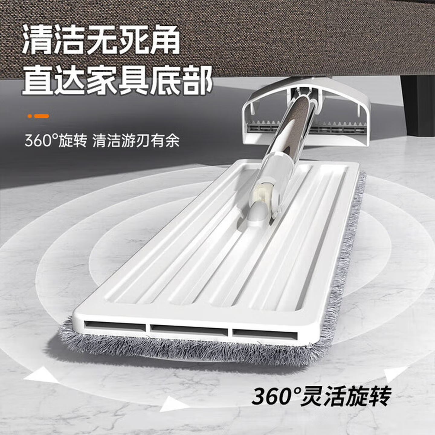 免手洗平板拖把夹布一拖净2025新款干湿两用懒人拖地神器洗拖 一个