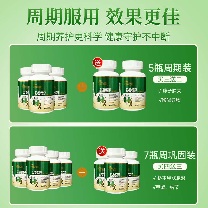 NATUREMPIRE美国原装进口甲状腺结节散猫爪草胶囊槲皮素姜黄桥本甲腺炎甲减亢 【3瓶强效装】买2赠1 消炎消肿 60粒*3瓶