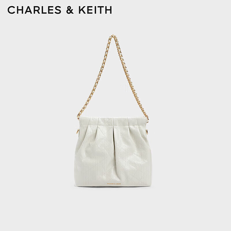 CHARLES&KEITH质感链条单肩包托特包流浪包包女包生日礼物送女友CK2-20671559