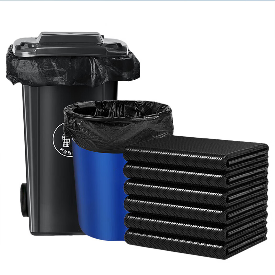 美家生活MJ250813 50个【黑宽50x长60x厚2.5丝】垃圾袋(计价单位：个)黑色