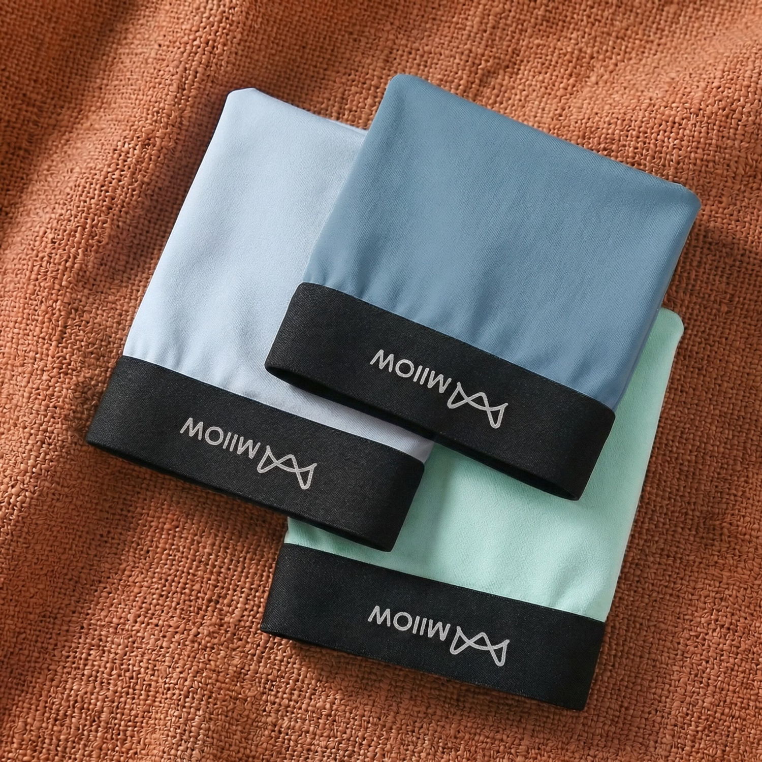 猫人莫代尔32S男内裤男7A抑菌平角裤棉感透气 【3条装】黑色+浅灰+宝蓝 5XL 【175-195斤】