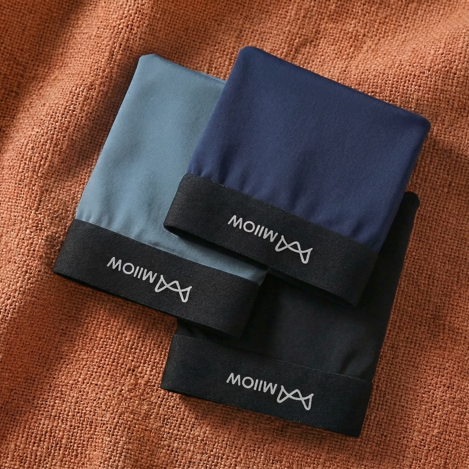 猫人莫代尔32S男内裤男7A抑菌平角裤棉感透气 【3条装】黑色+浅灰+宝蓝 5XL 【175-195斤】