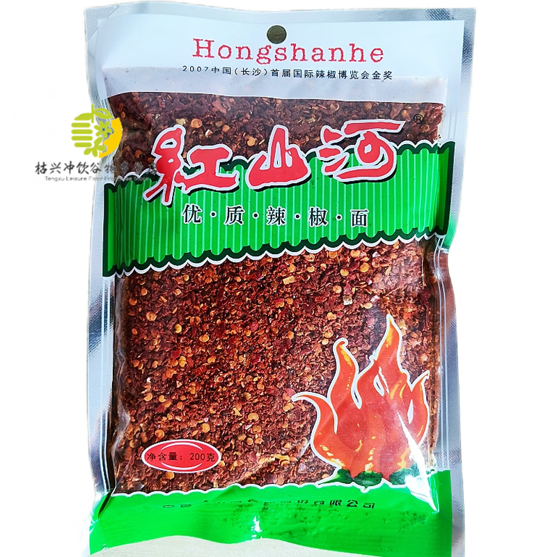 痴宴红山河二细辣椒面200g宁夏红油上色辣椒粉面特香烧烤调料油泼辣子