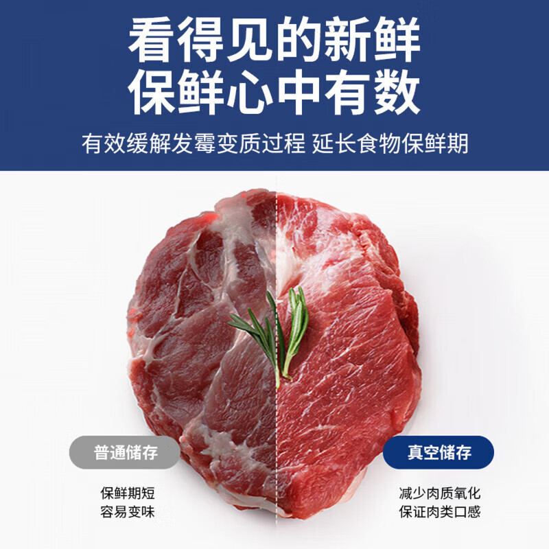 RSRDDY德国真空封口机干湿两用家用商用大功率食品保鲜机全自动抽真空包装机塑封机不挑袋抽腊肉 【升级封口机+100真空袋】紫光杀菌丨双泵大吸力