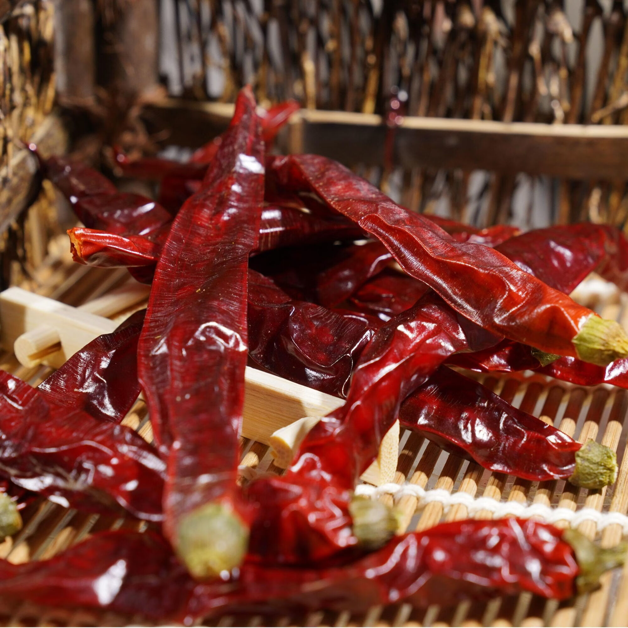 新疆特产二荆条辣皮子干辣椒微辣特香而不辣农家晾晒 1000g【根根精选】实惠 【微辣爆香】