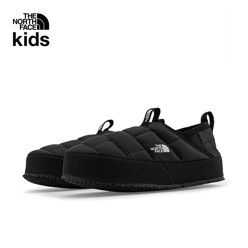 北面（The North Face）童鞋男女童保暖棉鞋一脚蹬运动户外秋冬鞋|39UX KY4/黑色 35 内长22cm
