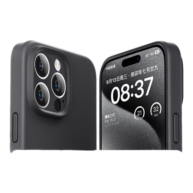 品勝(PISEN)新款適用蘋(píng)果16手機(jī)殼液態(tài)硅膠iphone15promax保護(hù)套15pro防摔14Plus鏡頭全包i13色軟殼女男感 深空黑升級(jí)液態(tài)鏡頭全包送鋼化膜 iPhone13ProMax