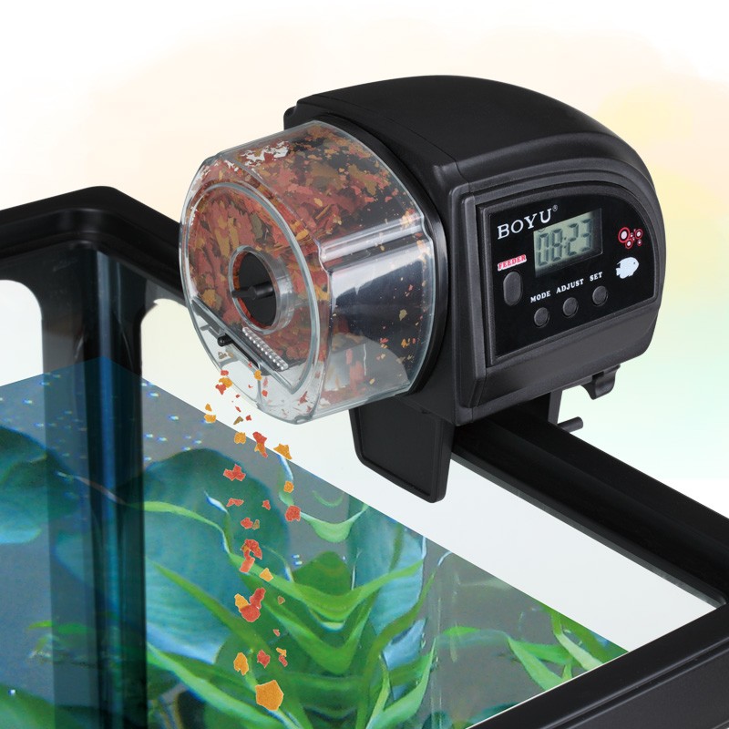 博宇(boyu)金鱼鱼缸自动喂食器鱼缸喂鱼器 定时投喂器投食食器按时