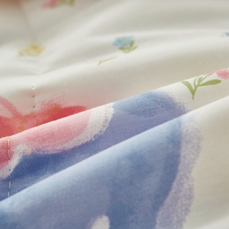 恒源祥 空调被 100%棉花夏凉被子纯棉可机洗午睡单人双人全棉被芯夏季 【全棉A类+新品上市】草莓泡芙 200x230cm【夏被单件】