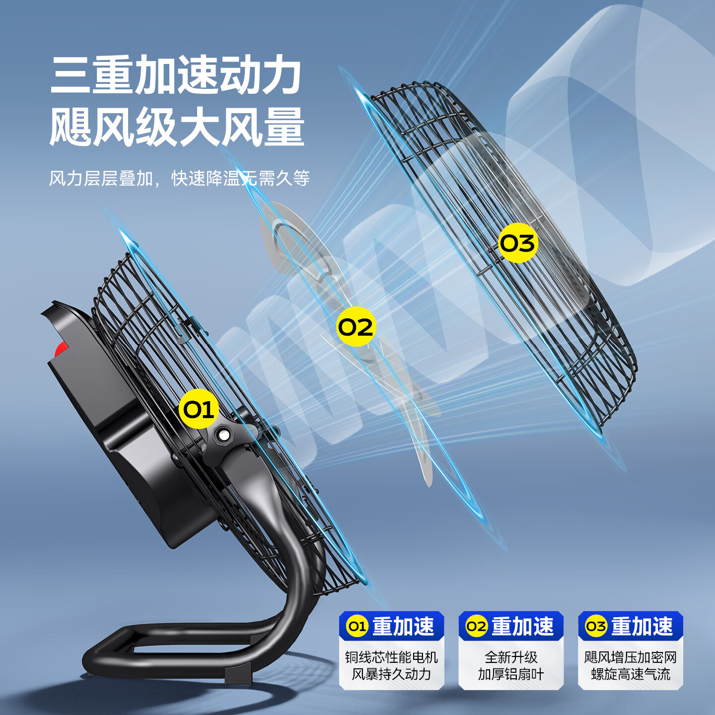 先锋（SINGFUN）工业风扇趴地扇强力台式趴地电风扇落地扇大功率坐地扇工厂车间工地商用台式坐地爬地扇大风力风扇 10寸3档(黑色)(特价款)【多仓发货】