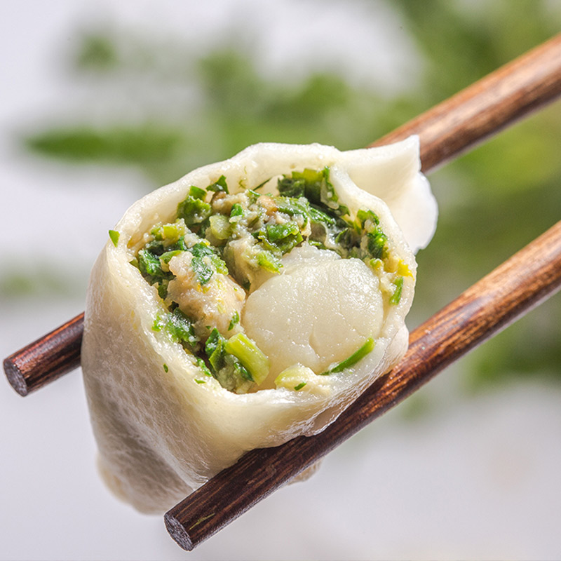 船歌鱼水饺 荠菜扇贝水饺370g