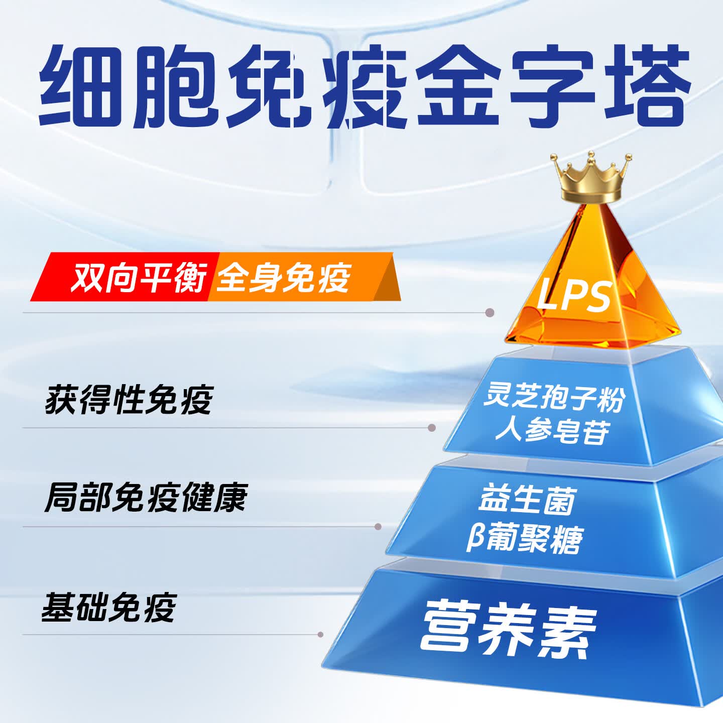 三荔日本原装进口LPS泛菌糖脂质β葡聚糖日常调理营养品补品胶囊 10盒特惠装【买8送2】 15袋*10盒