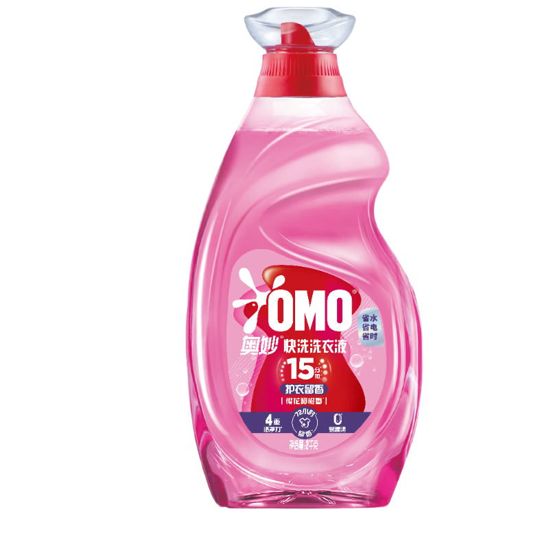 奥妙【吴磊推荐】快洗洗衣液樱花甜橙香4斤  15分钟速净 护色洗护洁净