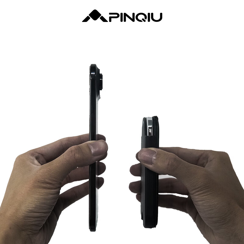 品丘SlimGo磁吸无线充电宝专属皮套支架带磁吸环 现货现发 高端定制黑