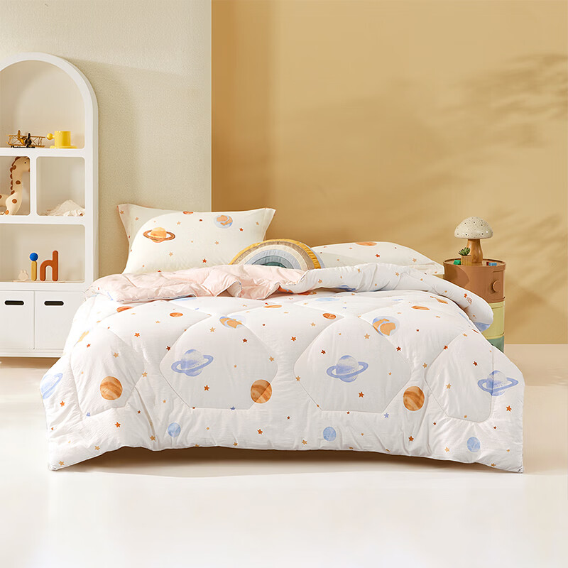 水星家纺星域彩绘星球全棉大豆四季被 星域彩绘星球全棉大豆四季被 120cm*150cm